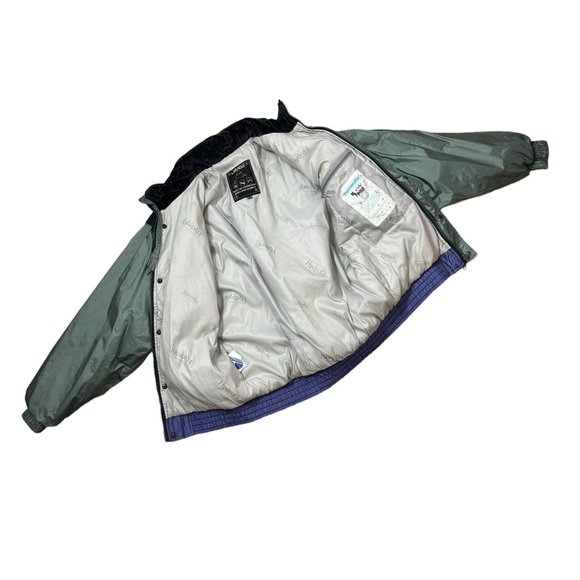 Vintage 80s 90s Orage Patchwork Multi Textured Full Zip Ski Jacket Small - Picture 6 of 15